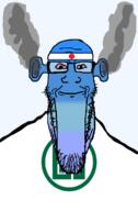angry bald bloodshot_eyes blue blue_skin calm closed_mouth ear flag flag:gifu flag:japan fume gifu glasses japan japanese_text ogre_ears seethe smoke soyjak stretched_chin stubble template text todofuken transparent_background variant:markiplier_soyjak // 823x1250 // 60.9KB