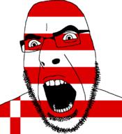 Bremen angry flag flag:bremen full_head germany glasses hair looking_to_the_right open_mouth soyjak stubble teeth variant:cobson // 721x789 // 19.4KB
