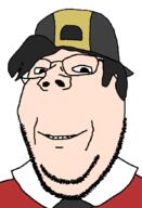 cap closed_mouth clothes ethan_(pokemon) glasses hair hat johto pokemon pokemon_gsc smile soyjak stubble subvariant:wholesome_soyjak variant:gapejak video_game white_skin // 598x879 // 11.3KB