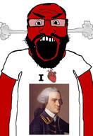 John_Hancock angry balding beard clothes glasses hair heart i_love open_mouth red_skin soyjak subvariant:science_lover tshirt variant:markiplier_soyjak // 2819x4096 // 802.7KB