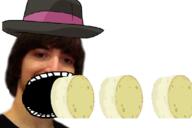 animated barneyfag cheese clothes don_turtelli hat irl lee_goldson nas open_mouth soyjak variant:gapejak // 771x516 // 123.7KB