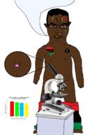 angry bbc bloodshot_eyes brown_skin chud closed_mouth clothes full_body glasses graph magnifying_glass meta:tagme mustache naked nsfw penis small_penis spade speech_bubble speech_bubble_empty subvariant:chudjak_front subvariant:obsessedchud variant:chudjak // 1258x1911 // 410.6KB