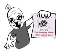 arm baby clothes coal deformed glasses grey_shirt hair hand oekaki open_mouth paper redraw soyjak stubble subvariant:jacobson text tshirt variant:a24_slowburn_soyjak variant:timewaster // 1150x1066 // 232.7KB
