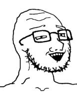 ai_generated bald glasses high open_mouth smile stubble template variant:soyak variant:unknown // 644x800 // 28.6KB