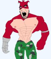 buff crash_bandicoot crash_bandicoot:_the_wrath_of_cortex crunch crunch_bandicoot furry gauntlet green_pants muscular_male red_skin variant:cobson // 859x1000 // 157.4KB