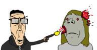 Shitty_edit alfietheboorufag(user) black_hood black_jacket blood clean_shaven double_barrel_shotgun glasses gore green_eyes hair headshot hoodie meta:op_took_a_selfie_of_xerself no_stubble open_mouth sawn_off shaved shotgun subvariant:annabelle subvariant:euromutt subvariant:wholesome_soyjak variant:gapejak variant:markiplier_soyjak white_background white_skin // 1427x733 // 70.2KB