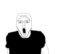 arm bald clothes glasses open_mouth soyjak stubble swipezjak torso variant:swipezjak // 626x597 // 14.0KB