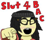 glasses hair ladyboy open_mouth pointing slut_for_bac subvariant:gooktan variant:soytan // 436x382 // 13.7KB