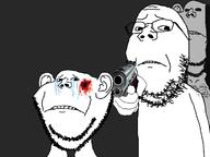 artist:sabiopajin blood creepy ear evil gun inminent_death series:imp_&_gape stubble user=sabiopajin variant:gapejak variant:impish_soyak_ears // 1200x900 // 175.2KB