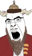 beard crown ear eyes goat horn moustache muscovite mustache russia variant:cobson // 721x1231 // 556.7KB