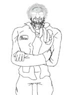 clothes doctor glasses glowing_eyes glowing_glasses hair pose soyjak subvariant:dr_soystein variant:markiplier_soyjak white_hair // 613x800 // 64.6KB