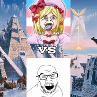 animated buff communism dance glasses hammer_and_sickle hyperborea lambdadelta lolkek multiple_soyjaks murder music mymy ongezellig open_mouth stubble swastika tongue tranny variant:alicia variant:bernd variant:chudjak variant:cobson variant:feraljak variant:impish_soyak_ears variant:kuzjak video vs // 1080x1080, 37.5s // 16.0MB