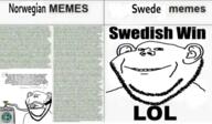 2soyjaks anesthesia closed_eyes closed_mouth copium ear gas_cylinder meme norway oxygen_mask smile soyjak stubble swedish_win text variant:impish_soyak_ears wordswordswords // 600x349 // 306.2KB