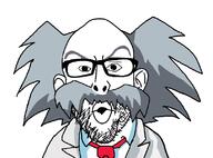 dr_wily ear glasses hair half_open_mouth long_hair mega_man mustache soyjak stubble thick_eyebrows variant:nojak videogame // 808x598 // 44.0KB