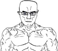 bald shirtless subvariant:muscular_chud template variant:chudjak // 1059x929 // 51.9KB
