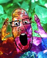 diamond emerald gem glasses hand hands_up open_mouth sapphire topaz variant:ppp // 1000x1233 // 1.5MB
