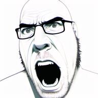 ai_generated angry glasses open_mouth soyjak stubble variant:cobson // 512x512 // 196.9KB