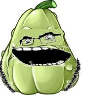 glasses no_nose objectsoy open_mouth plants_vs_zombies soyjak squash stubble variant:cobson video_game // 634x706 // 226.4KB