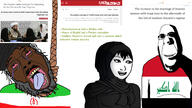 2soyjaks ack al-rashid arab beard clothes flag flag:iran flag:iraq hanging harun hat hijab iran iranian iraq iraqi islam nebuchadnezzar rope saddam_hussein sex shia soyjak stubble subvariant:hornyson text tshirt variant:bernd variant:chudjak variant:cobson variant:gapejak variant:soyak woman // 1920x1080 // 989.2KB