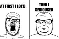 bald glasses open_mouth stubble text variant:a24_slowburn_soyjak variant:seriousjak // 850x565 // 20.6KB