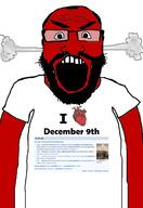 angry auto_generated balding beard clothes december december_9 glasses head_steam i_heart looking_at_you open_mouth red_skin series:on_this_day soyjak subvariant:science_lover text tshirt variant:markiplier_soyjak white_background wikipedia // 1440x2096 // 607.1KB