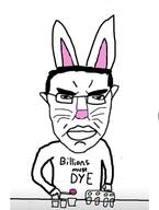 angry arm closed_mouth ear easter egg glasses hand holding_object millions_must_die pun rabbit soyjak subvariant:chudjak_front text variant:chudjak // 1080x1433 // 496.2KB