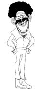 afro bad_teeth chest_hair closed_mouth clothes disco ear full_body glasses grin hair mustache soyjak stubble variant:britson // 1208x2488 // 67.0KB