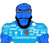 beard blue_shirt blue_skin buff conservative punisher_face subvariant:muscular_chud subvariant:science_lover variant:chudjak variant:markiplier_soyjak // 1059x929 // 274.3KB
