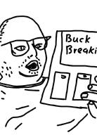 buck_breaking clothes glasses hand holding_object open_mouth soyjak stubble variant:book_soyjak // 738x1024 // 231.9KB