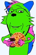 GEMERALDIEST_COMMENTS_SECTION💎💎💎ENTER_AS_YOU_PLEASE💎💎💎 dont_touch_my_pizza dyed_hair ear eyes fangs fur furfag furry green_skin holding_object jelly kevin nyanwolf pizza subvariant:wholesome_soyjak teeth variant:gape variant:gapejak zombycare // 397x600 // 158.0KB