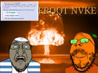 Theta_(artist) beard brown_skin clothes eyebrows flabbergasted froot frqqt glasses hat horrified irl_background jewish_nose judaism jude kike kippah leaf nose nuclear open_mouth orange_skin oy_vey quote raised_eyebrow scared small_pupils smile soyjak stubble tallit text truth_nuke trvthnvke variant:bernd variant:gapejak wtf // 3072x2304 // 1.8MB