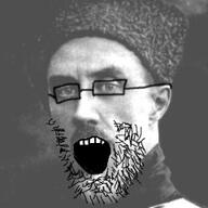 clothes glasses hat irl nemets open_mouth pyotr_wrangel stubble twitter variant:soyak // 240x240 // 47.7KB