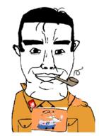 closed_mouth clothes ear frog george_lincoln_rockwell hair inception kohler nazism pepe pipe smoking soyjak subvariant:chudjak_front swastika variant:chudjak // 607x834 // 171.5KB