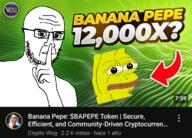 banana bapepe bitcoin cryptocurrency frog glasses pepe serious shushing thumbnail traced variant:soyak youtube // 720x518 // 440.1KB