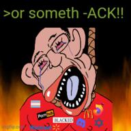 ack amerimutt anglo_bvll_(namefag) animated anti_mutt bbc blacked bloodshot_eyes burning crying discord dying fire firefox glasses hanging hell imgflip.com judaism mcdonalds or_something pornhub soyjak subvariant:ackmutt suicide tongue tranny variant:bernd walmart // 260x260 // 837.6KB