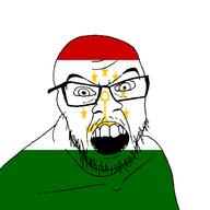 angry country flag glasses jacksepticeye looking_at_you mustache open_mouth soyjak stubble tajikistan teeth variant:feraljak youtube // 1500x1500 // 27.9KB