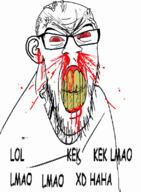 animated blood bloodshot_eyes clenched_teeth comic_sans cracked_teeth distorted doctor dr_sprokeberg ear glasses lol_kek_kek_lmao_lmao_lmao_xd_haha multiple_soyjaks mustache nosebleed open_mouth red_skin schizo smoke soyjak stretched_mouth stubble subvariant:feralrage subvariant:wewjak text variant:feraljak variant:markiplier_soyjak variant:soyak vein yellow_teeth // 588x800 // 1.5MB