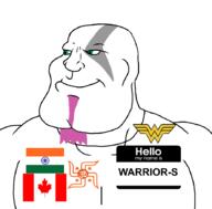 Warrior-Z(user) flag:canada flag:india hello_my_name_is_(sticker) hindutva series:keep_raging_on_them subvariant:mexiaryan variant:meximutt // 886x872 // 84.0KB