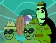 Fliqpy Lifty Shifty bear door evil fur green_skin happy_tree_friends house murder raccoon room scared soyjak subvariant:hornyson variant:cobson variant:soyak // 900x690 // 102.7KB