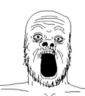 open_mouth soyjak stubble variant:a24_slowburn_soyjak // 454x516 // 55.2KB