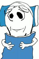 alarm_clock animated arm blanket glasses hand loud sleep snore soyjak stubble subvariant:wholesome_soyjak variant:gapejak // 640x968, 12.4s // 1.9MB