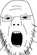 glasses open_mouth soyjak stubble variant:unknown // 750x1110 // 13.1KB