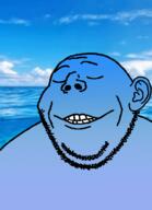 blue_skin calm closed_eyes sea smile subvariant:gapealien water // 722x996 // 384.5KB