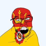 Hampshire angry british crown england flag flag:hampshire flower glasses hair looking_at_you mustache open_mouth plant rose soyjak stubble teeth tudor_rose united_kingdom variant:feraljak // 1500x1500 // 215.4KB