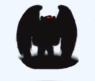 glowing_eyes monster moth mothman scary variant:impish_soyak_ears // 3032x2589 // 640.8KB
