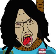 Astrofene_(namefag) ack award bloodshot_eyes brown_skin chinksectoid clothes crimean_tatar death ear eyebrows flag:crimean_tatar hair hapa hapanigger hello_my_name_is_(sticker) looking_at_you nose rope rotten_teeth slanted_eyes stubble suicide tear tounge variant:bernd white_background // 889x858 // 51.1KB