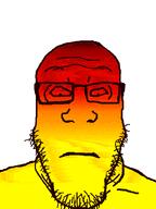autumn dithering face glasses gradient looking_down scared soyjak stubble subvariant:neutralplier variant:markiplier_soyjak warm // 600x800 // 13.9KB autumn dithering face glasses gradient looking_down scared soyjak stubble subvariant:neutralplier variant:markiplier_soyjak warm // 600x800 // 13.9KB