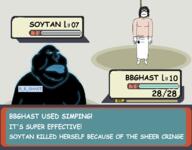 B_B_GHAST_(namefag) anti_soytan comic_sans hanging pokemon pokemon_battle rope variant:meximutt // 4072x3185 // 1.1MB