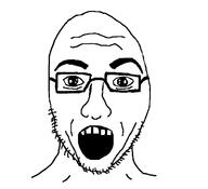 glasses open_mouth soyjak stubble variant:unknown // 651x592 // 14.3KB