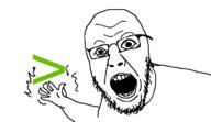 arrow green_arrow open_mouth soyjak variant:yurjak // 768x442 // 27.2KB